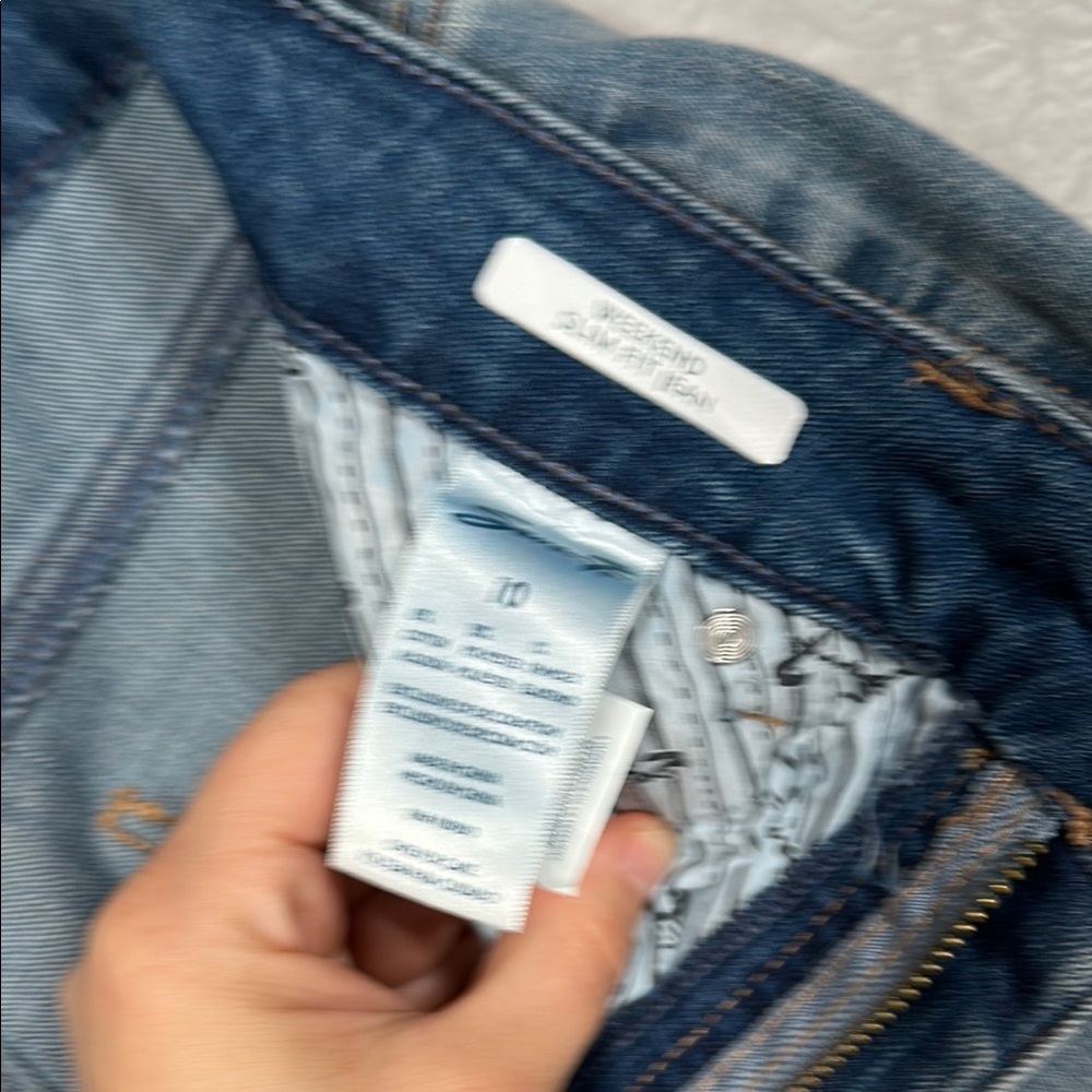 Seven7 Blue Weekend Slim Fit Denim Jeans Women's Size 10 - Picture 8 of 13